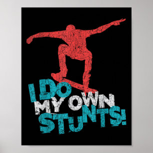 Póster Cita divertida de Guay Skateboarding diciendo, Ska