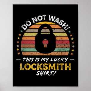 Póster Cita divertida de locksmith, gráfico de selector d
