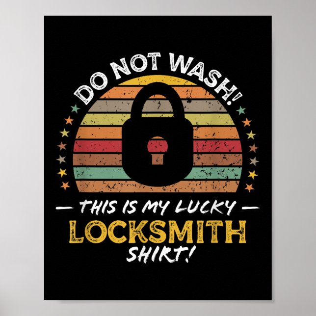 Póster Cita divertida de locksmith, gráfico de selector d (Frente)
