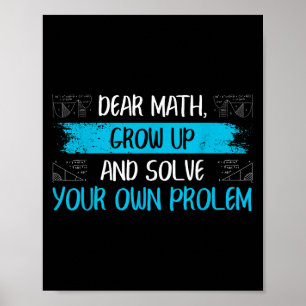 Póster Cita Divertida de Matemáticas Regreso a la Escuela