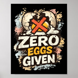 Póster Cita divertida de Pascua para adultos, conejo sarc