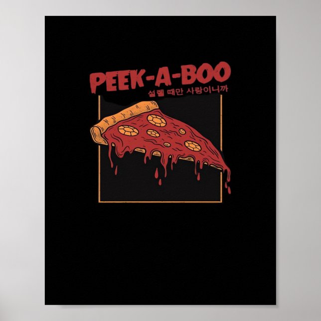 Póster Cita divertida de Peekaboo (Frente)