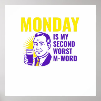 Póster Cita divertida del lunes