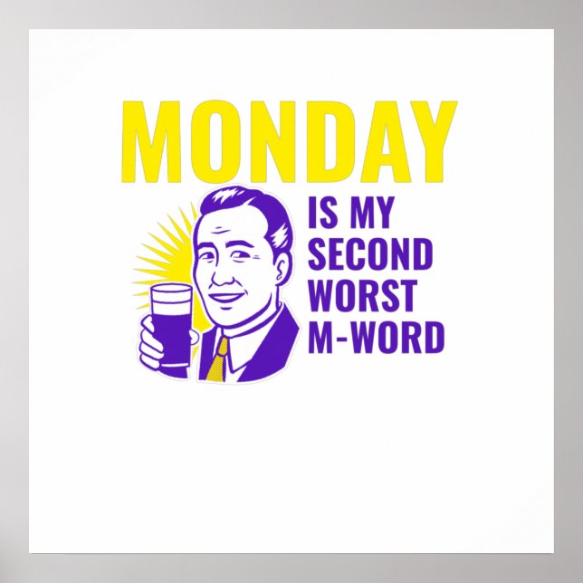 Póster Cita divertida del lunes (Frente)