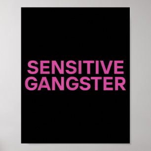 Póster Cita divertida irónica de gánster sensible
