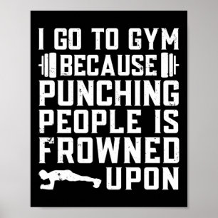 Póster Cita divertida para gimnasio