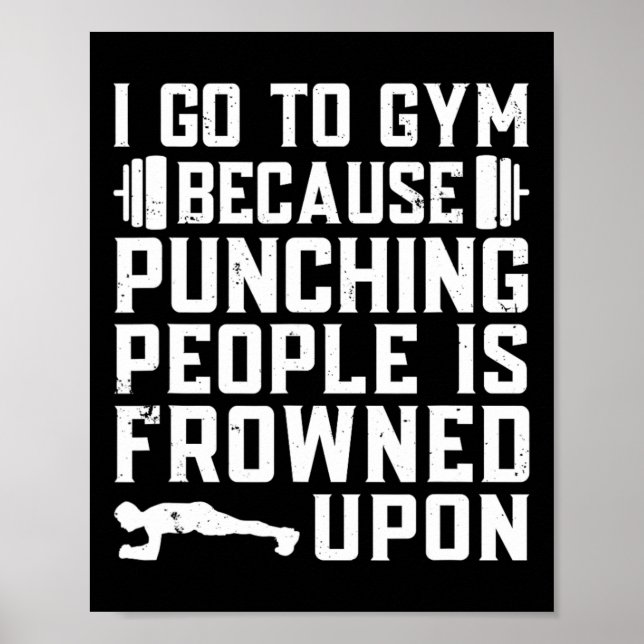 Póster Cita divertida para gimnasio (Frente)