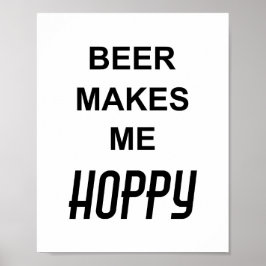 Póster Cita divertida para una fiesta bebiendo CERVEZA ME