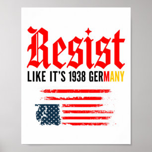 Póster Cita divertida resiste como si fuera Alemania en 1