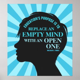 Póster Cita educativa de Malcolm Forbes 18"x20"