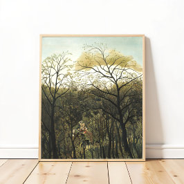 Póster Cita en el bosque, Henri Rousseau