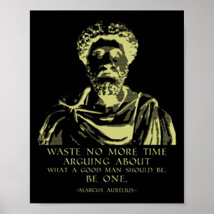 Póster Cita filosófica Sayings Stoic Marcus Aurelius