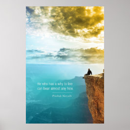 Póster Cita Friedrich Nietzsche Aventura Naturaleza Natur
