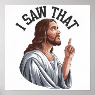 Póster Cita Graciosa Jesús Meme Vi Ese Poster Cristiano