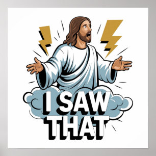 Póster Cita Graciosa Jesús Meme Vi Ese Poster Cristiano