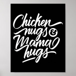 Póster Cita Gráfica De Guay - Nugs De Pollo Y Abrazos De