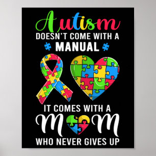 Póster Cita inspiradora Autismo Mamá Autismo Sensibilizac