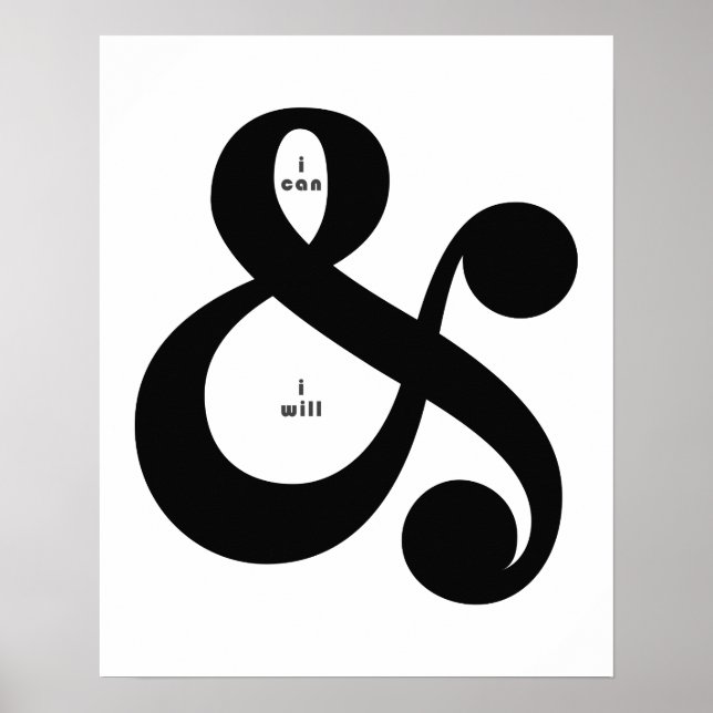 Póster Cita Inspiradora de AMPERSAND (Frente)