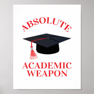 Póster Cita Inspiradora de arma académica absoluta, Acad