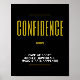 Póster Cita Inspiradora De Confianza Sobre El Éxito