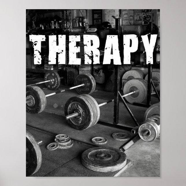 Póster Cita Inspiradora de construcción de cuerpos (Frente)