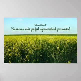 Póster Cita inspiradora de Eleanor Roosevelt