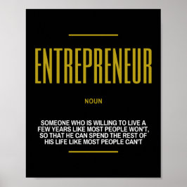 Póster Cita Inspiradora De Emprendedor Sobre El Éxito