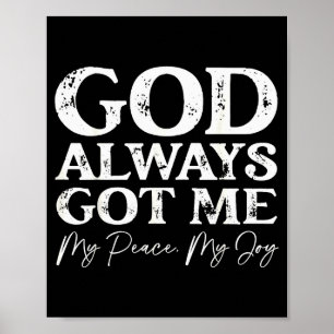 Póster Cita Inspiradora De Fe Cristiana Dios Siempre Me T