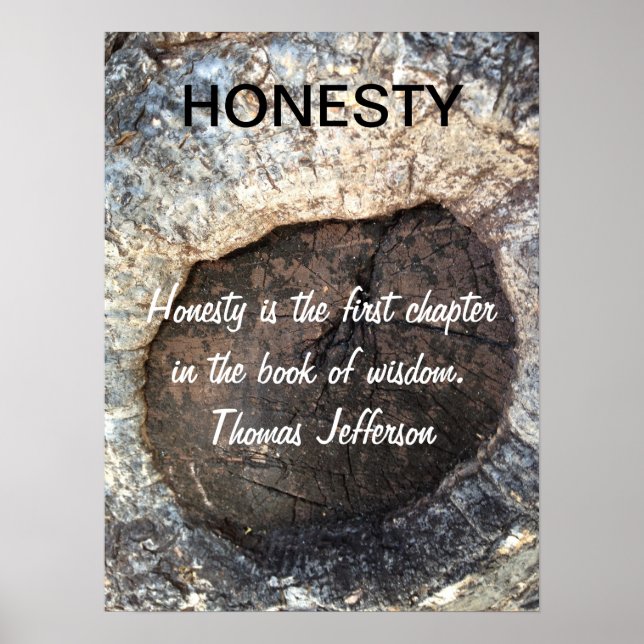 Póster Cita Inspiradora de HONESTAD Jefferson Poster (Frente)