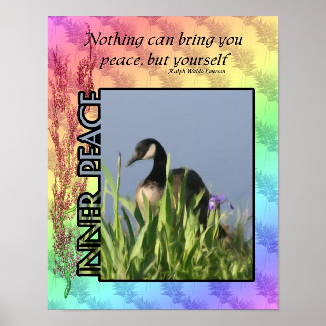 Póster Cita Inspiradora de Inner Peace Canada (Frente)