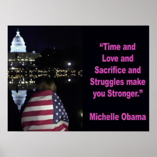 Póster cita inspiradora de Michelle Obama