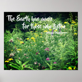 Póster Cita Inspiradora De Música De Naturaleza