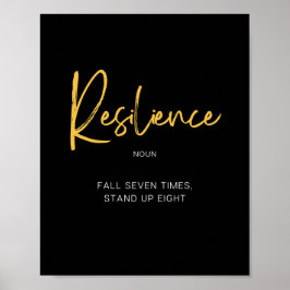 Póster Cita inspiradora de resiliencia