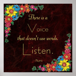 Póster Cita inspiradora de Rumi