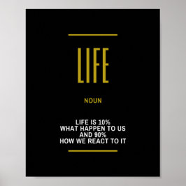 Póster Cita Inspiradora De Vida Sobre El Éxito