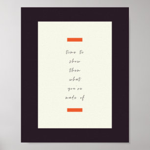 Póster Cita Inspiradora/motivacional de mentalidad positi