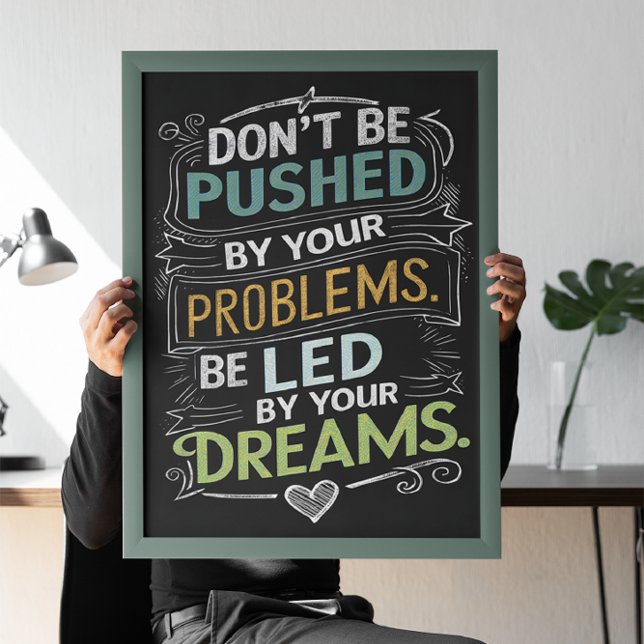 Póster Cita inspiradora: No seas presionado por tu (Subido por el creador)