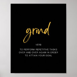 Póster Cita inspiradora para grind