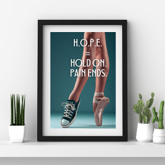 Póster Cita inspiradora para Hope Dancer