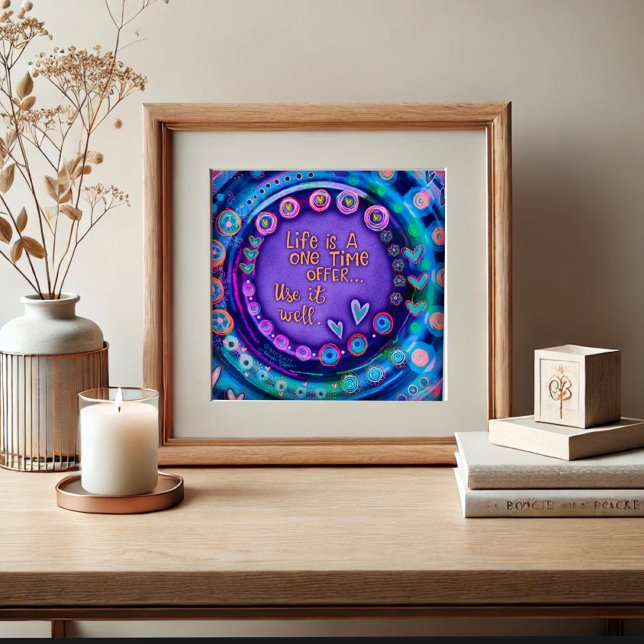 Póster Cita inspiradora Poster escolar Purple Moderno (Subido por el creador)