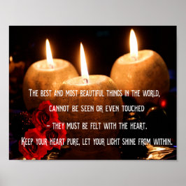 Póster Cita inspiradora sobre la vida y la felicidad