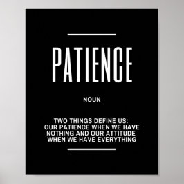 Póster Cita inspiradora Sobre Ser Paciente