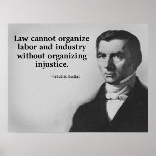 Póster Cita laboral de Bastiat