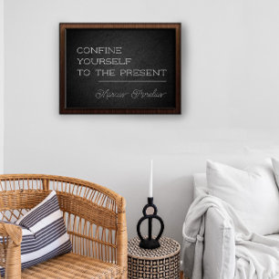 Póster Cita latina Confinarse a sí mismo como poster de c