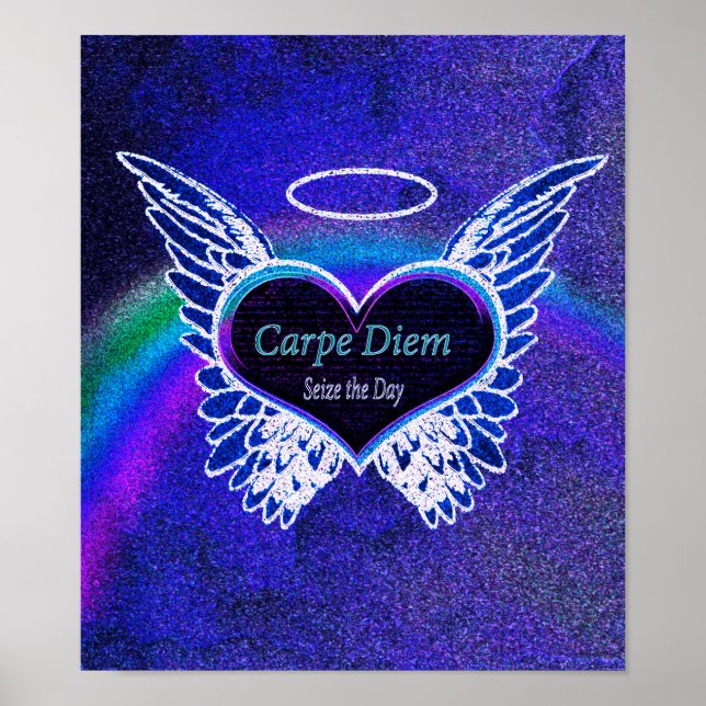 Póster Cita latina de Carpe Diem (Frente)