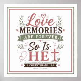 Póster Cita Los Recuerdos De Amor Son Para Siempre Él Tam