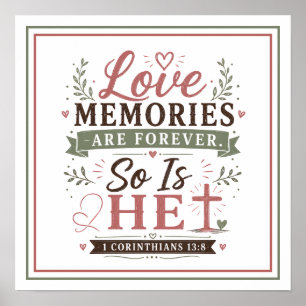 Póster Cita Los Recuerdos De Amor Son Para Siempre Él Tam