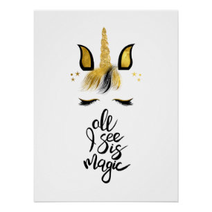 Póster Cita mágica de Unicorn