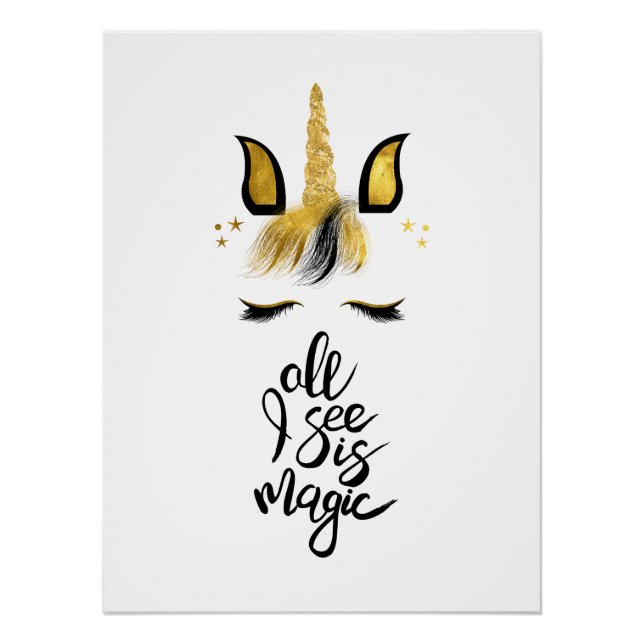 Póster Cita mágica de Unicorn (Anverso)