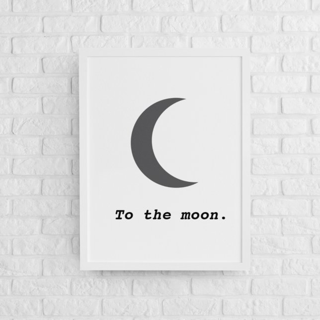 Póster Cita moderna y simple a la luna (Subido por el creador)